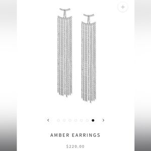 Karen Wolf Elegant Silver Tassel Earrings